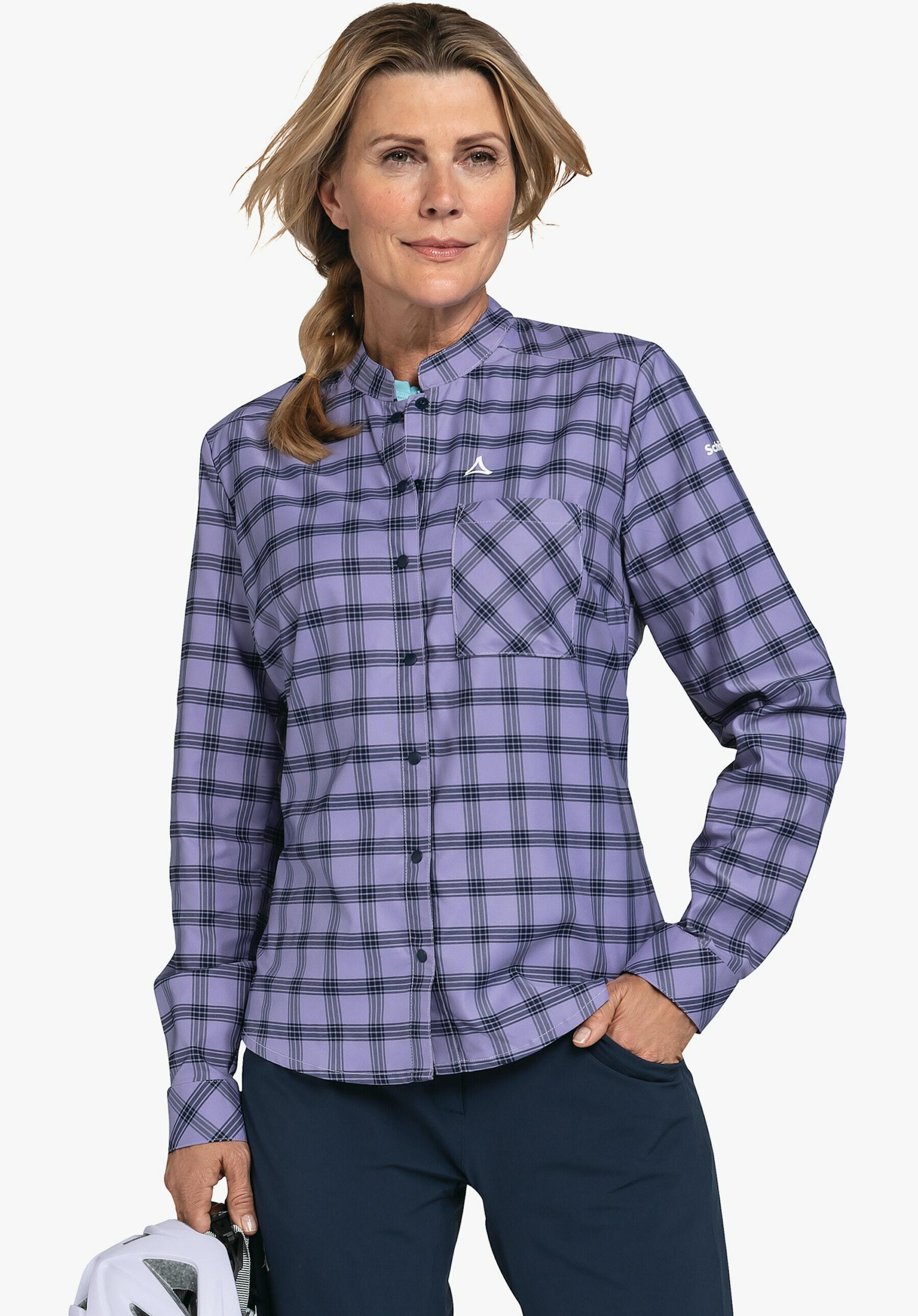 【Schoffel】女排汗透氣快乾長袖襯衫 / 23SL50-13435-[綠、紫]