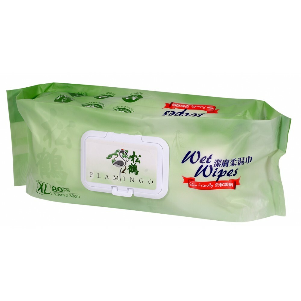 松鶴-潔膚柔濕巾 80片裝