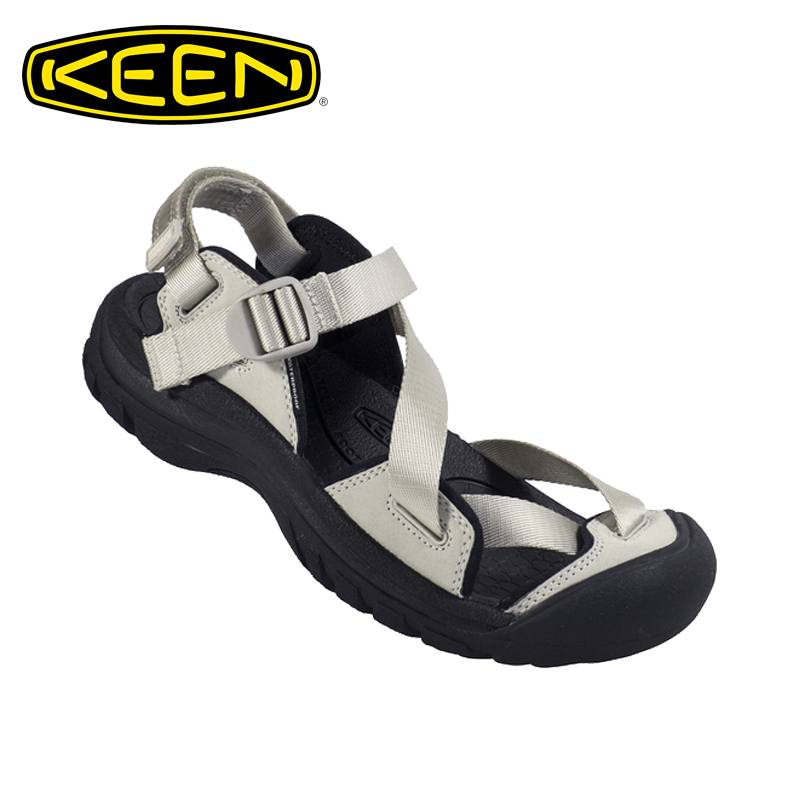 KEEN 美國 ZERRAPORT II 女性露腳趾涼鞋 女款 (淺灰/黑色) 30K22499