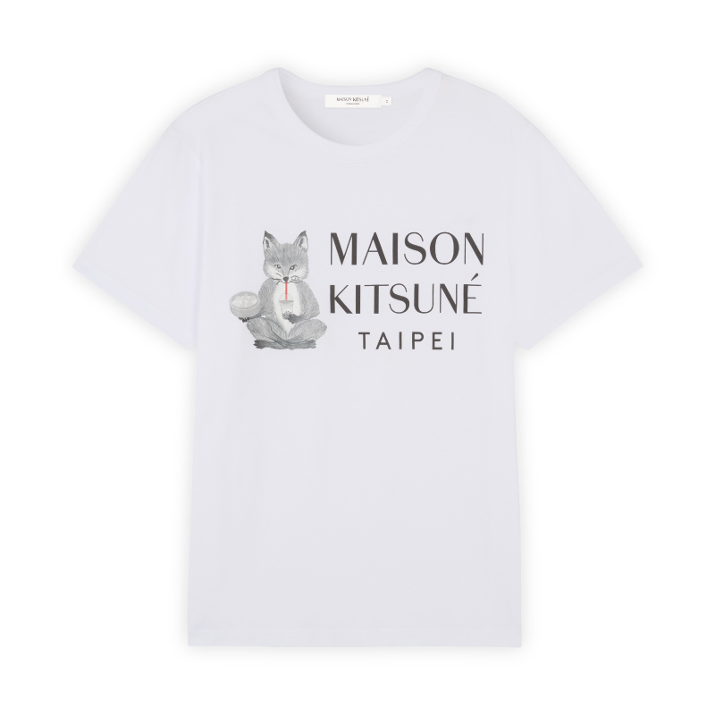 MAISON KITSUNÉ]白色MK X Taipei 聯名短TEE