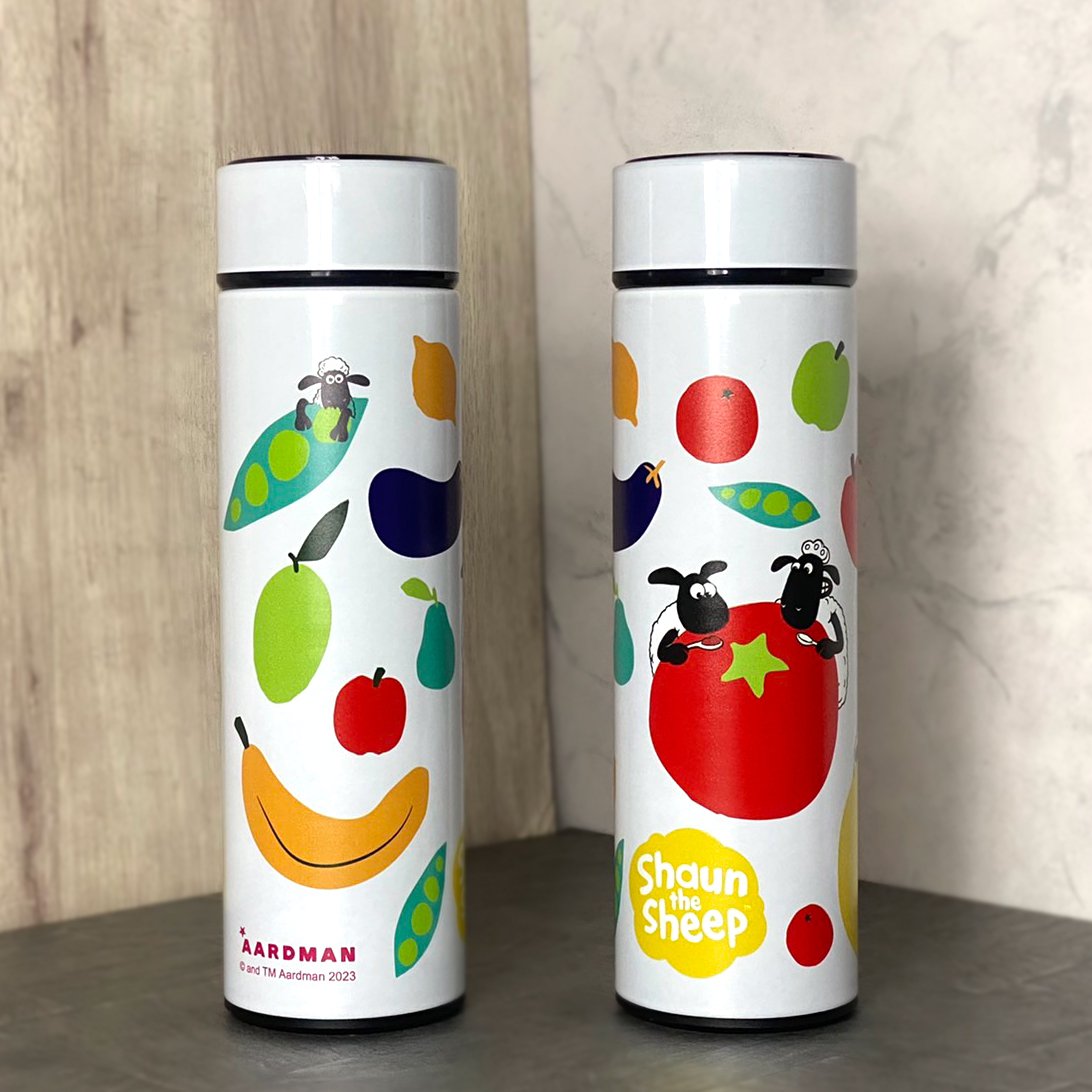 《笑笑羊》蔬果笑笑羊顯溫保溫瓶