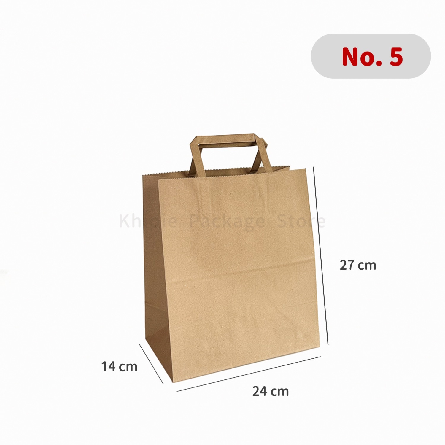 手提紙袋｜扁繩型｜No.5