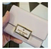 [S] KATE SPADE KA599 REEGAN MEDIUM FLAP WALLET,PALE AMETH, 196021216466 (SKS559)
