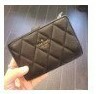 [S] KATE SPADE KA591 CAREY SMOOTH QUILTED LEATHER MEDIUM COMPARTMENT BIFOLD WALLET,BLACK, 196021214783 (SKS562)