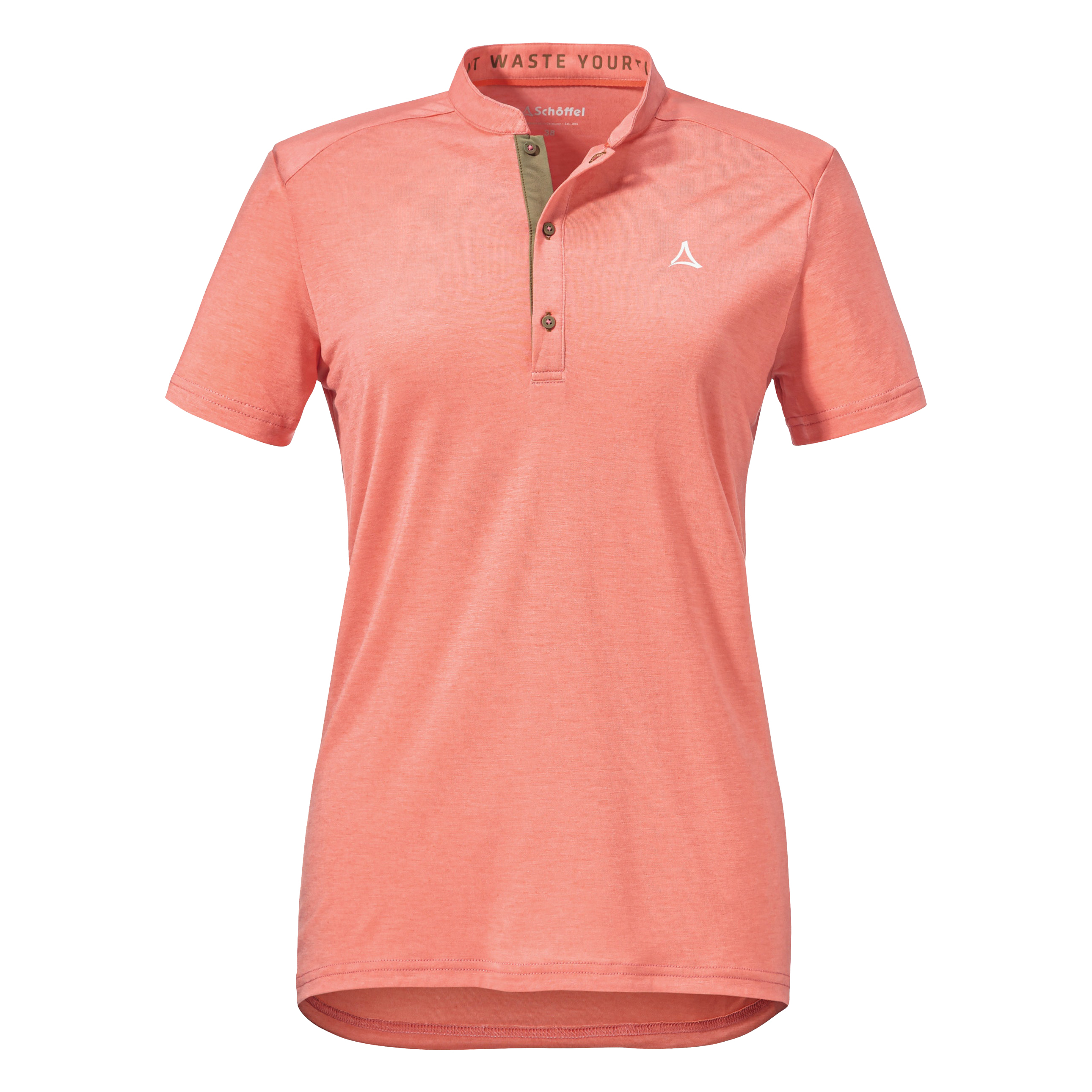 【Schoffel】女排汗透氣快乾短袖POLO衫 / 23SL50-13253-[粉、綠]