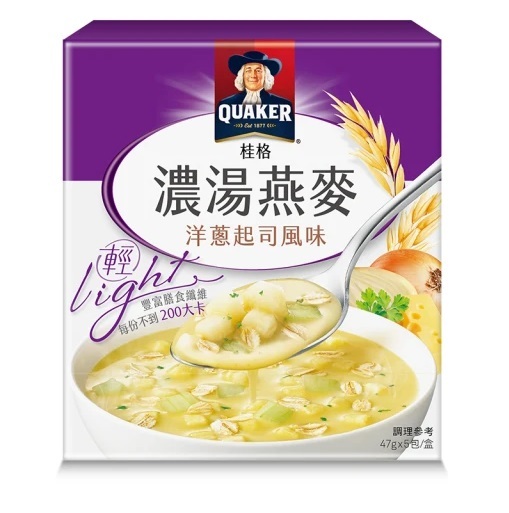【桂格】濃湯燕麥洋蔥起司風味47g*5包