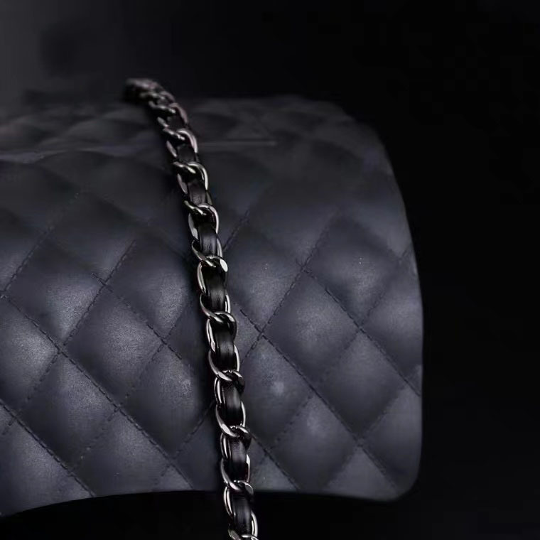 黑色鏈條女包包鏈子替換包帶配件背包帶子斜挎包鏈