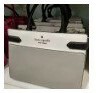 [S] KATE SPADE WKRU6952 STACI COLORBLOCK SAFFIANO LEATHER MEDIUM SATCHEL,NIMBUS GREY, 767883263495 (SKS576)