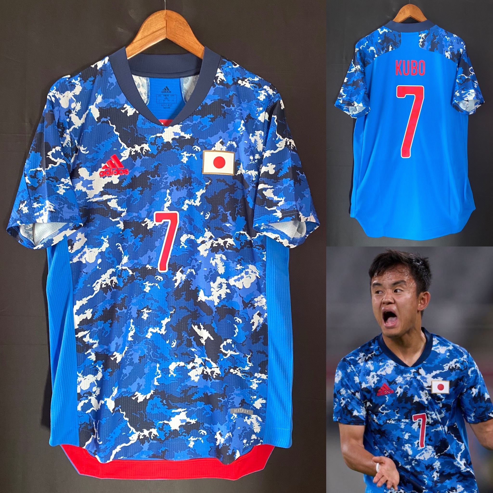 (球員版) 日本奧運隊 2020 Adidas 主場球員版球衣 #7 久保建英