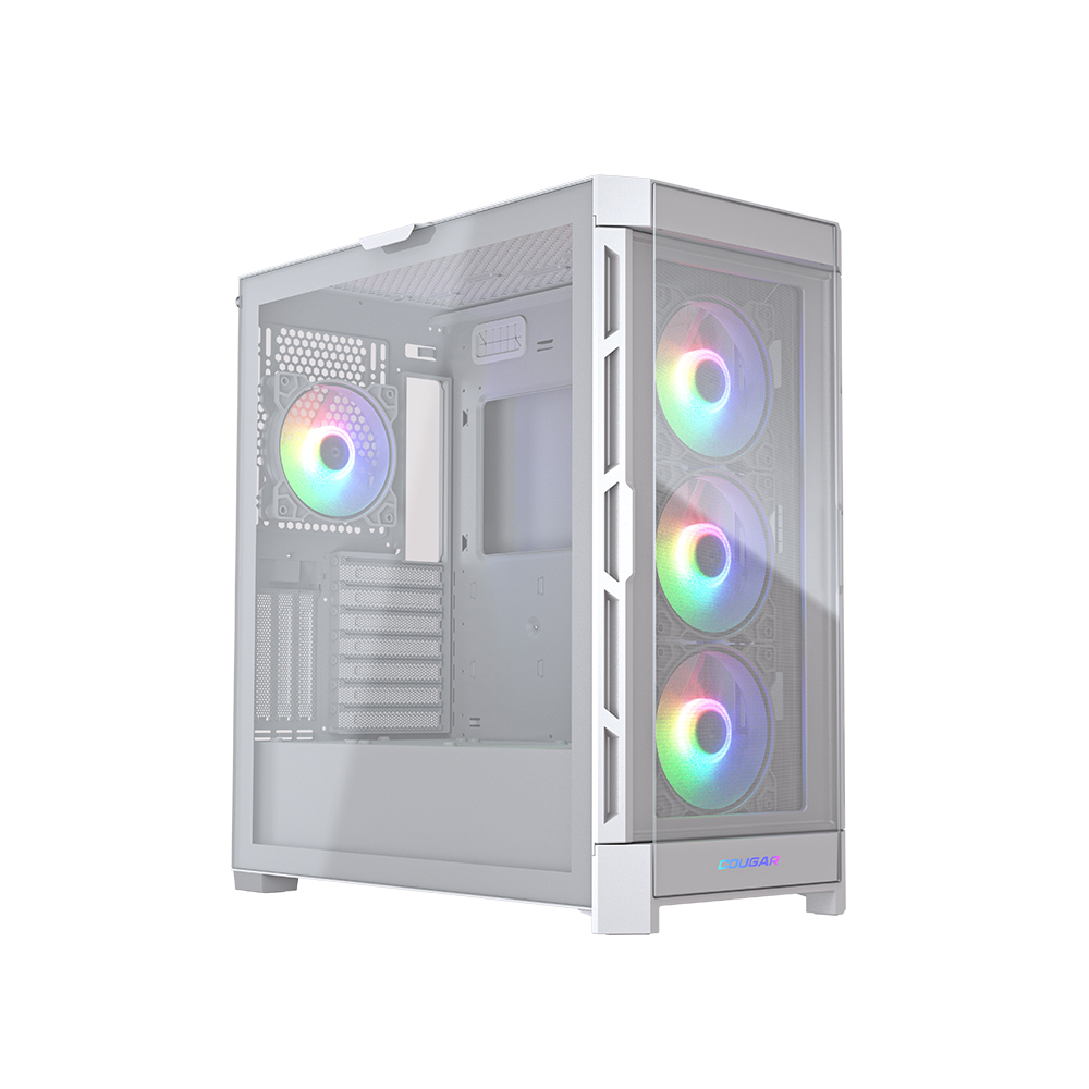 COUGAR 美洲獅 DUOFACE PRO RGB 雙面板 中塔機箱 (白)
