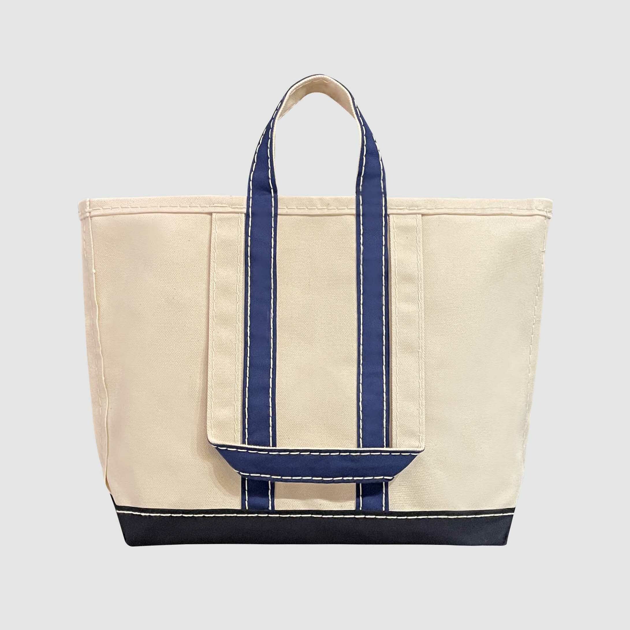 TEMBEA - MARKET TOTE / LARGE / NATURAL-NAVY-OX