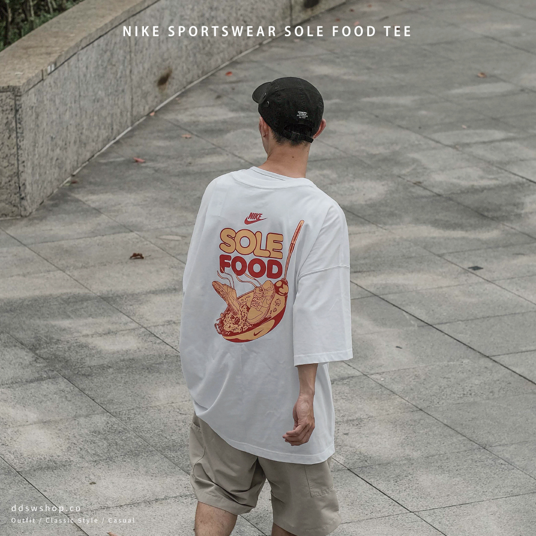 Nike Sportswear Sole Food Tee 短袖 塗鴉炒鞋背圖 標籤小湯包 白色 FB9808-100