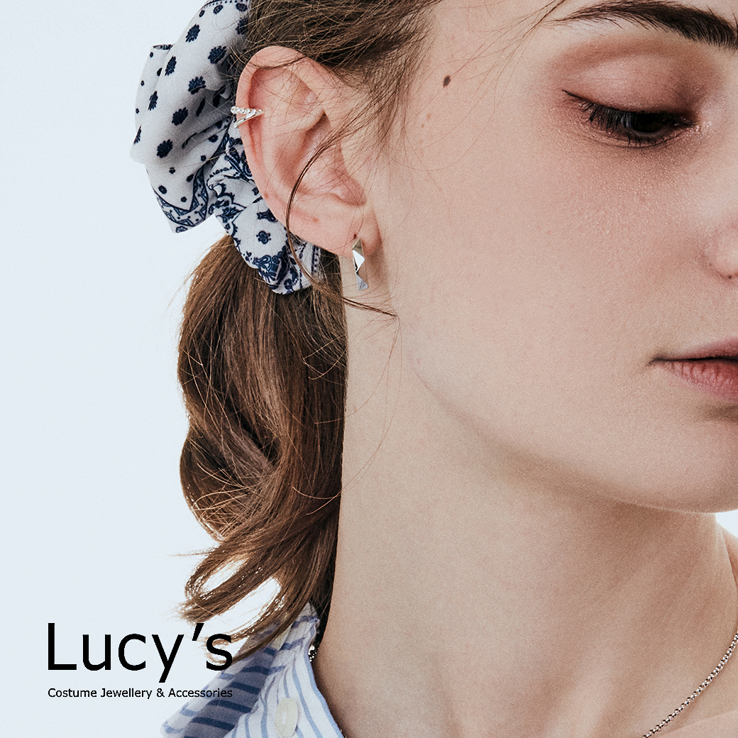 925純銀 不對稱小圓珠 耳骨夾 (103891)