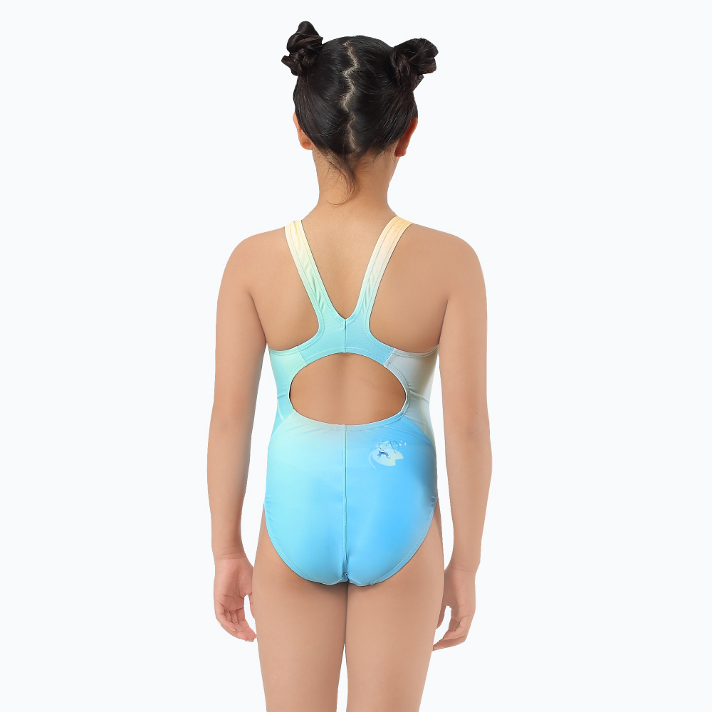 MAR-23070WJ 小女競賽型泳裝 - 可愛小青蛙