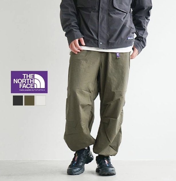 日本代購 THE NORTH FACE 北臉 紫標 防撕裂野戰褲 軍裝斜紋布 寬鬆 抽繩 三色 APR-