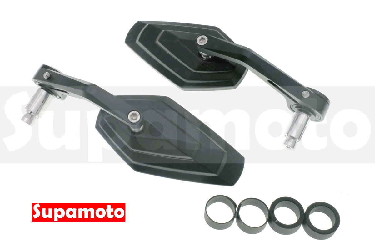 -Supamoto- M19 盾牌 手把鏡 端子鏡 車把鏡 後照鏡 後視鏡 牛角鏡 六角 CB350 通用 改裝