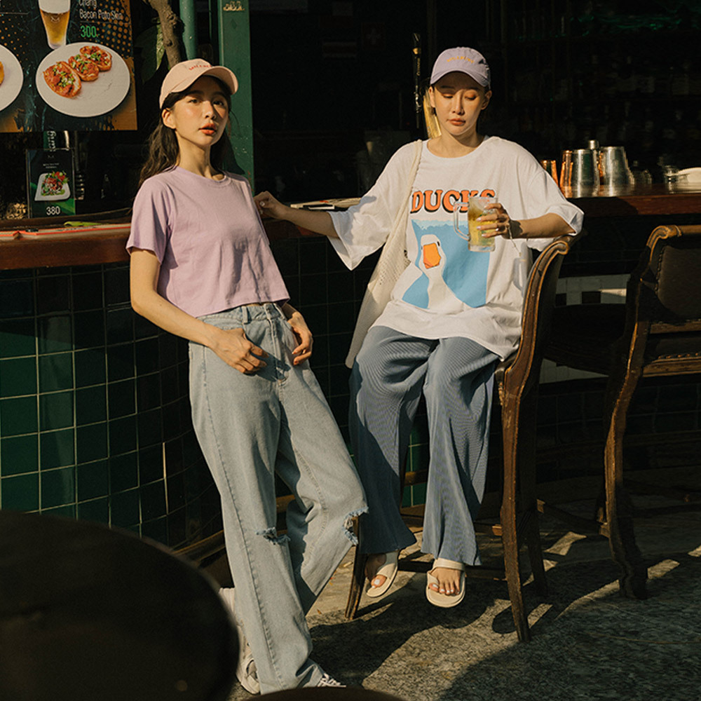 Brushed design straight denim trousers S/S+/M/M+/L/L+【04011604】in stock+pre-order