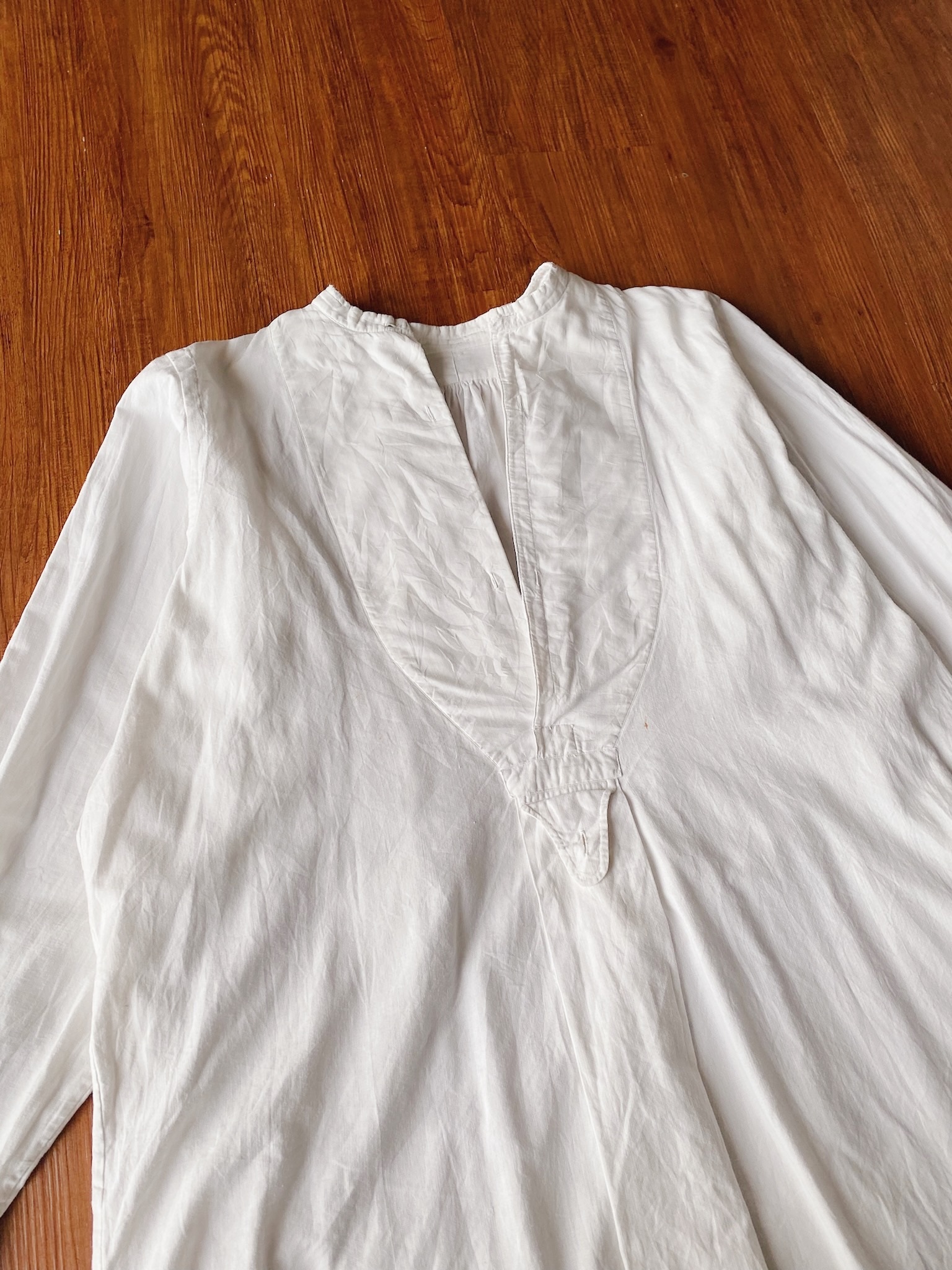 Vintage French poplin shirts /古著法國古董罩衫
