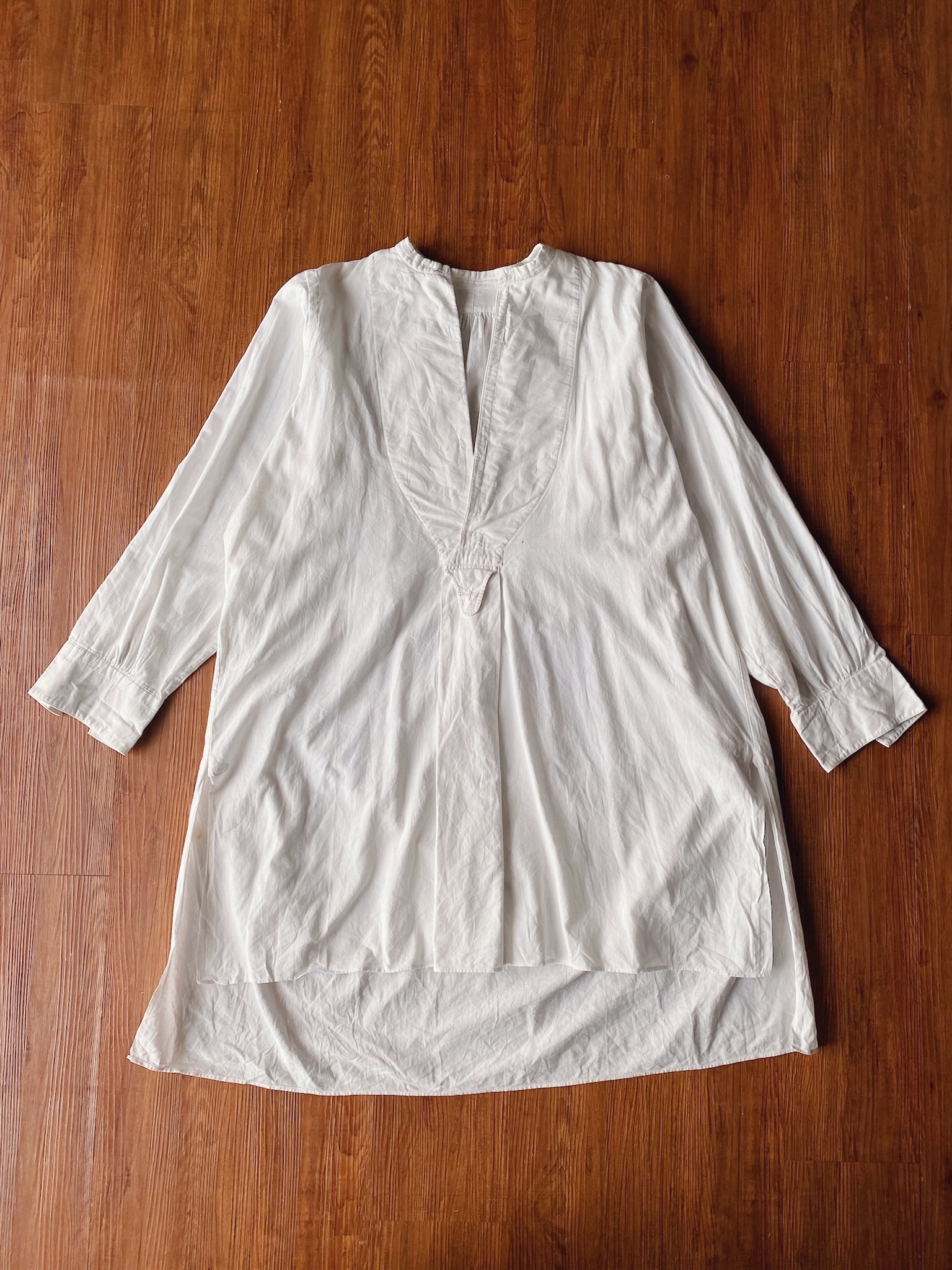 Vintage French poplin shirts /古著法國古董罩衫
