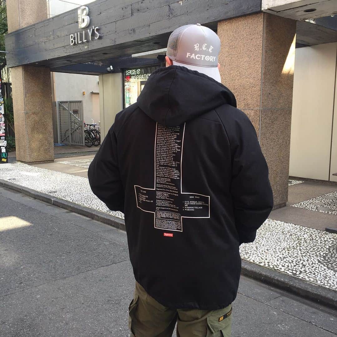 Supreme Black Sabbath Hooded Parka 黑色安息日搖滾樂團聯名長版外套