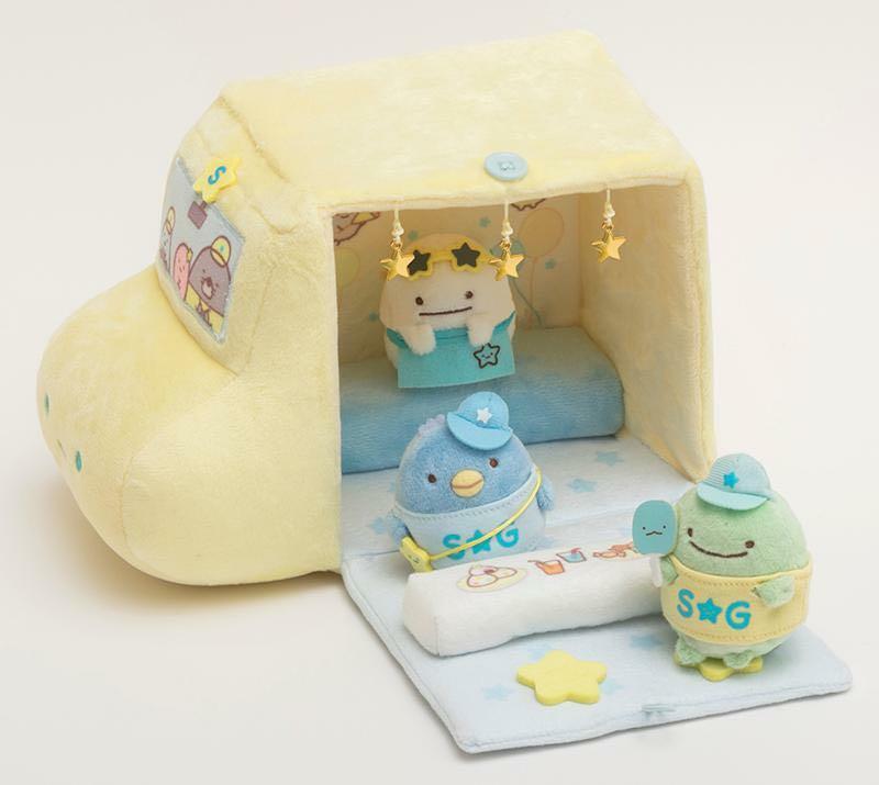 角落生物 FC限定-黃色校巴&幽靈真蜥蝪真企鵝手玉SET