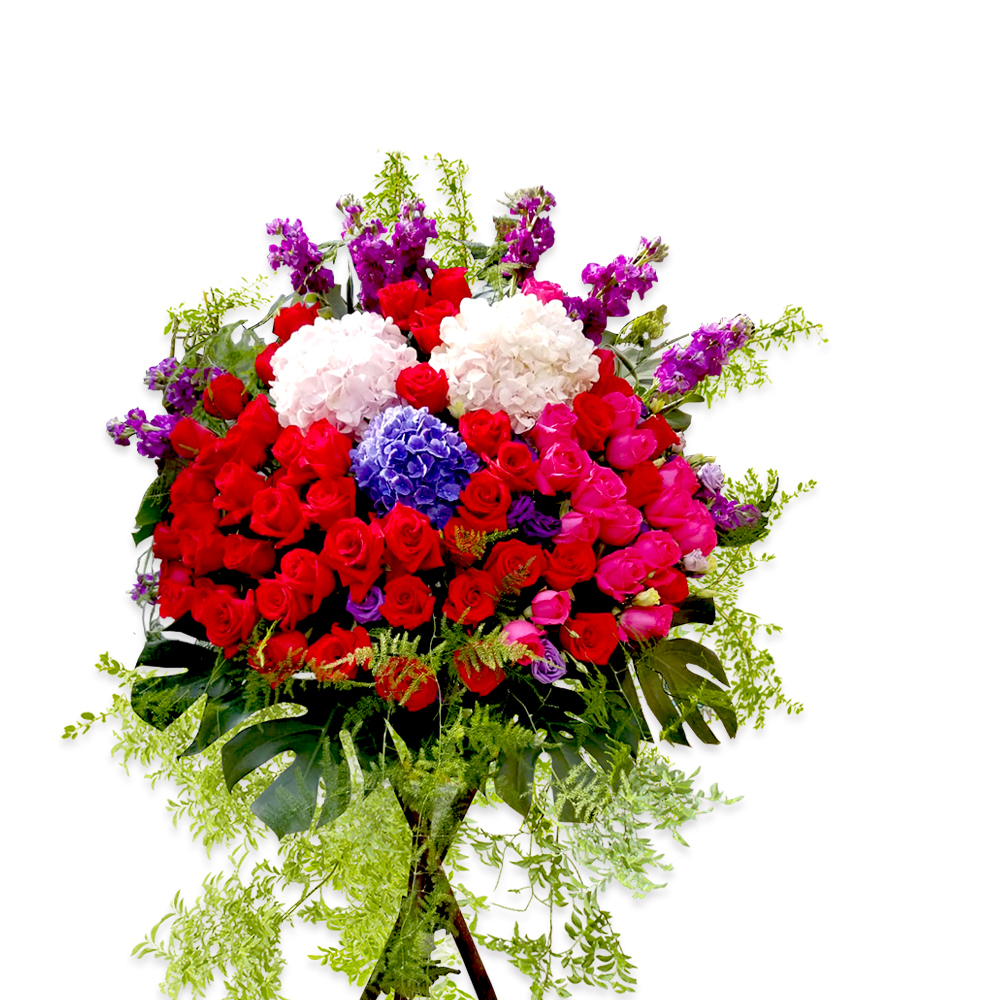 引人注目開張花籃