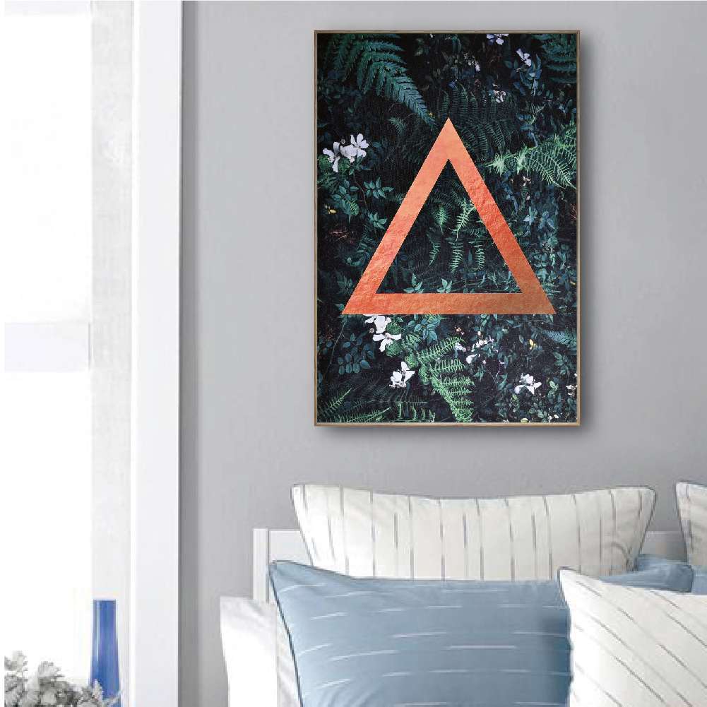 49折 -TROMSO北歐生活版畫有框畫-玫瑰金三角WA137【H0313237】