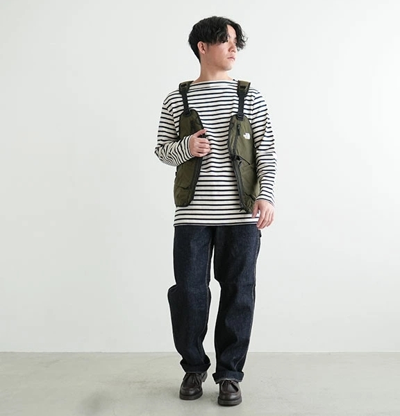 日本代購 THE NORTH FACE Gear Mesh 背心 露營戶外 運動裝備包 黑/軍綠 APR-