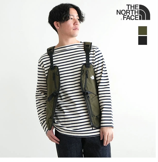 日本代購THE NORTH FACE Gear Mesh 背心露營戶外運動裝備包黑