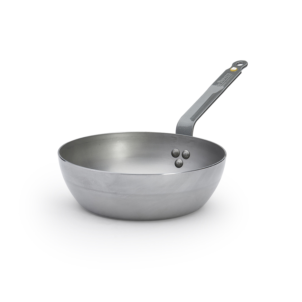 原礦蜂蠟鐵鍋 l 傳統柄深煎炒鍋