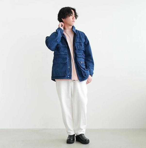 日本代購 THE NORTH FACE 北臉 紫標 90年代 街頭休閒 寬錐形 牛仔褲 白 APR-