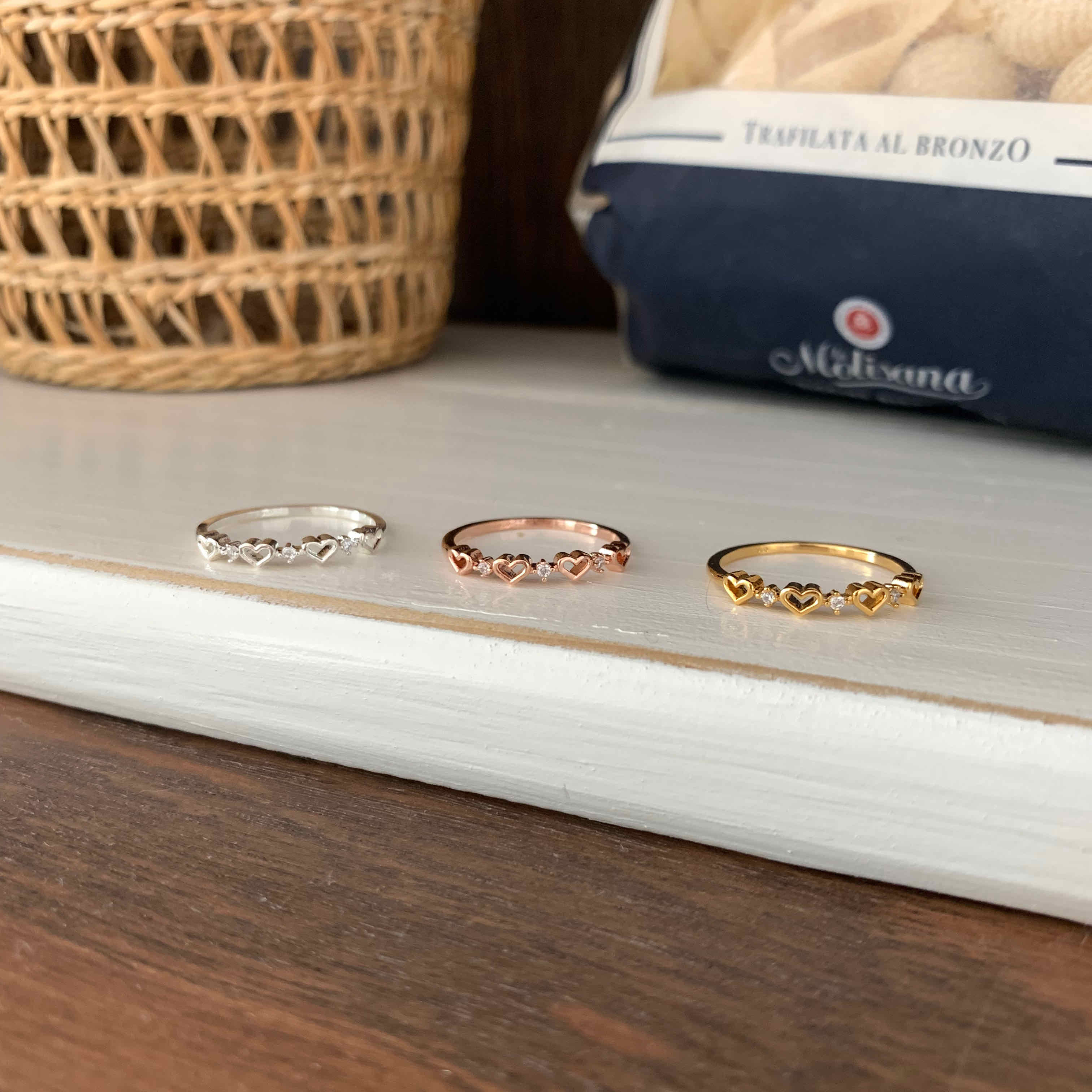 🇰🇷925 silver 迷你愛心戒指｜3 color