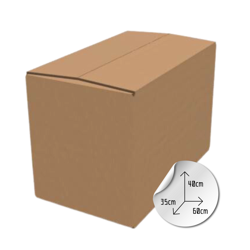 60x35x40cm 標準紙箱 通用紙盒 (雙坑)-搬屋 搬Office 常用尺寸 可放入6個 3" Box File