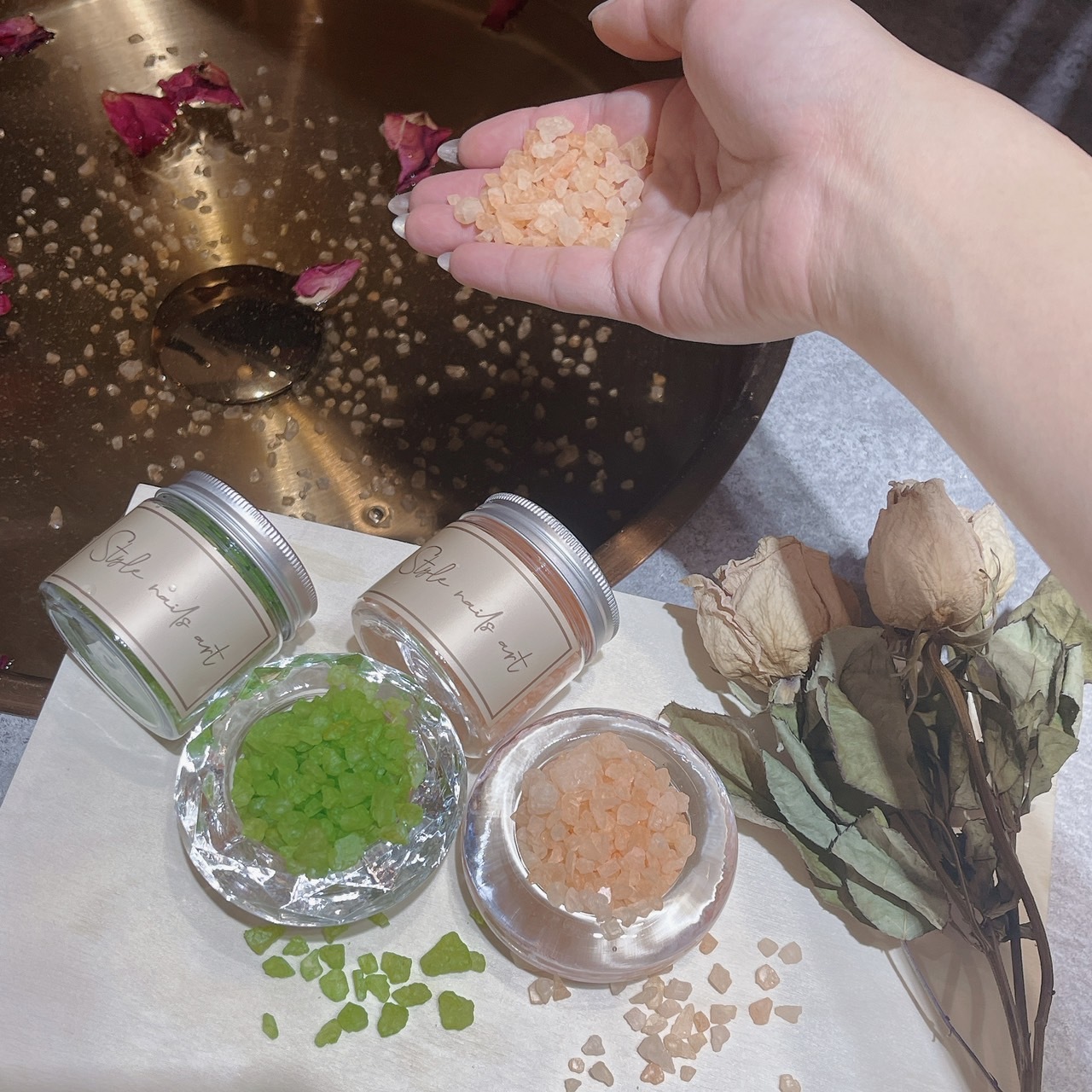 夏日清新香氛浴鹽 三種口味  沁蘋 /甘橘/ 玫瑰