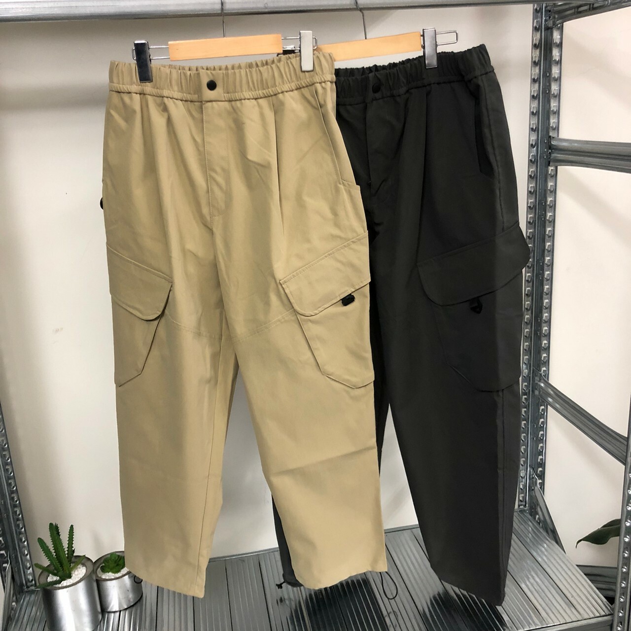 CYCLE 日系山系立體大口袋挺版工裝寬褲 CYC335