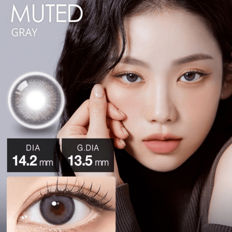 [預訂] OLOLA 1 Month Muted Gray 月拋棄彩妝隱形眼鏡｜每盒1片