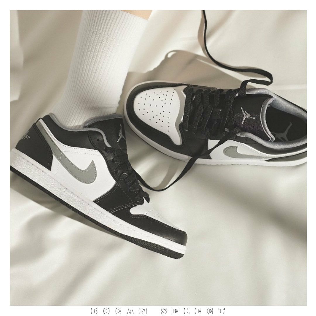 Air Jordan低筒影子熊貓 黑灰