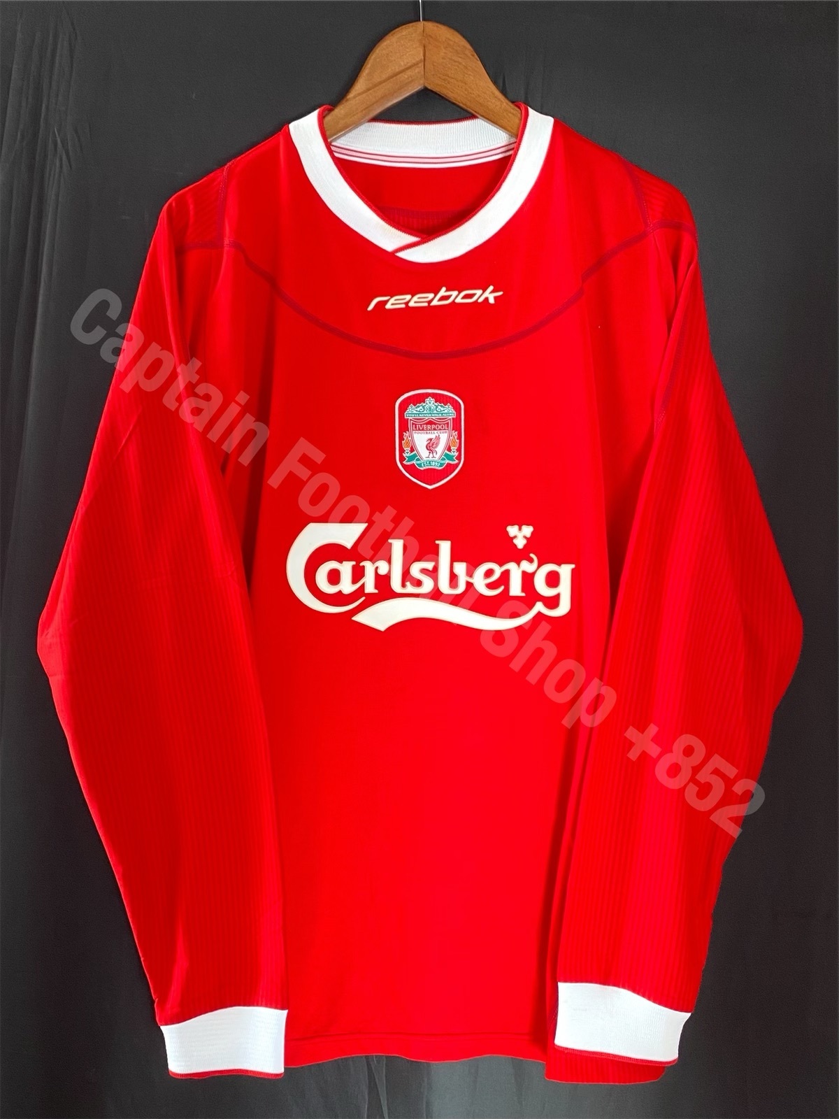Liverpool 2002-2003 Reebok L/S Home Shirt