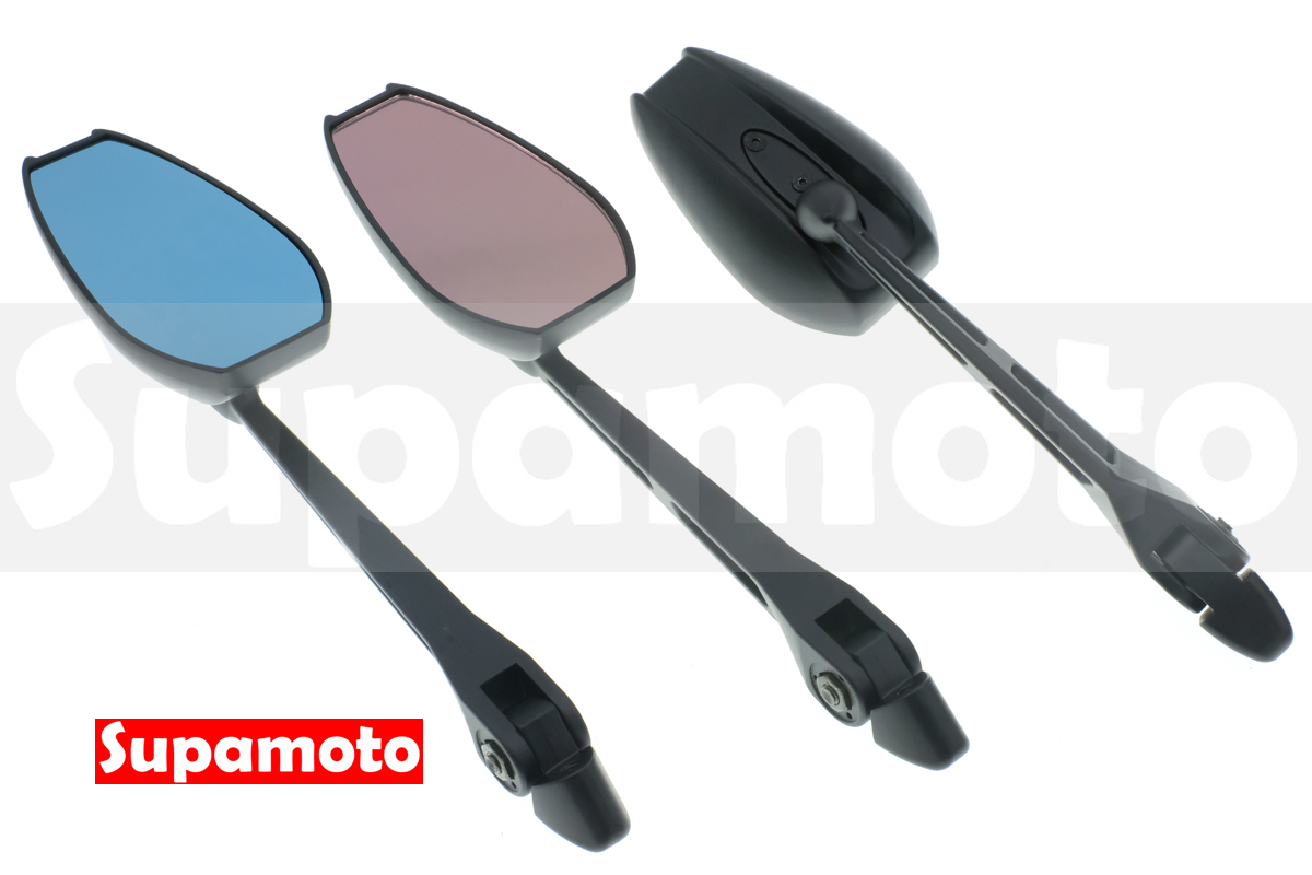 -Supamoto- M98 長桿 後照鏡 後視鏡 通用 改裝 防眩 消光黑 藍波 紫波 檔車 CB350