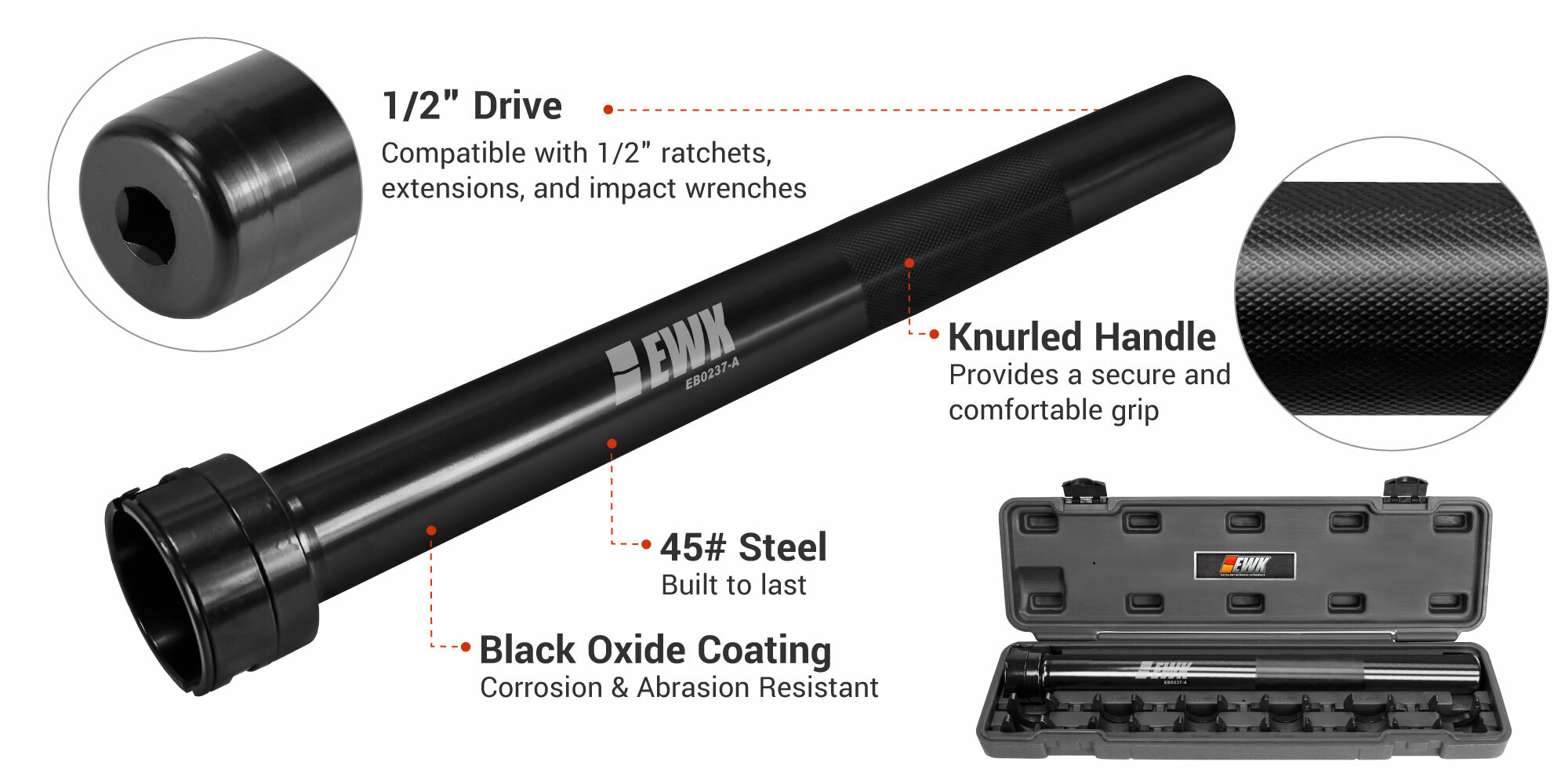Inner Tie Rod Removal Tool Kit with 12 Adapters EWK