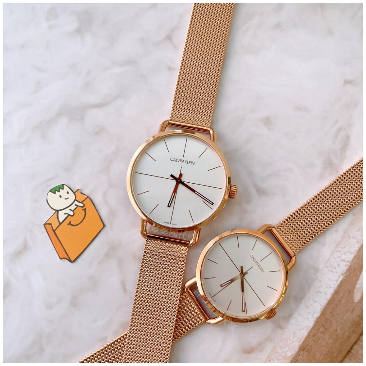 Calvin Klein Even Quartz White Dial Ladies mens Watch