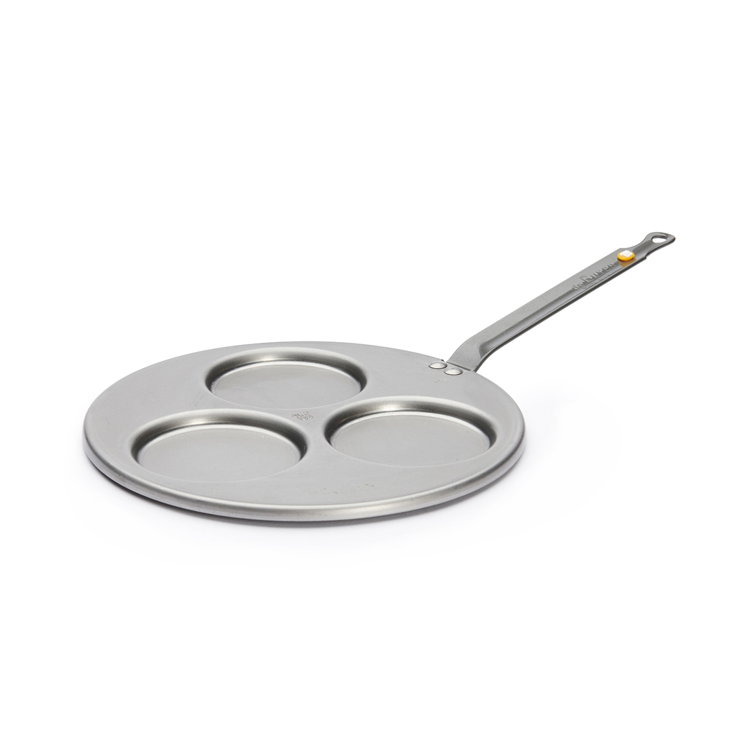 Mineral B | Beeswax iron 3 mini-pancakes pan