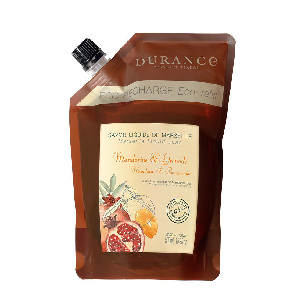 DURANCE朵昂思 精油馬賽液態皂補充包(500ml)-青檸石榴