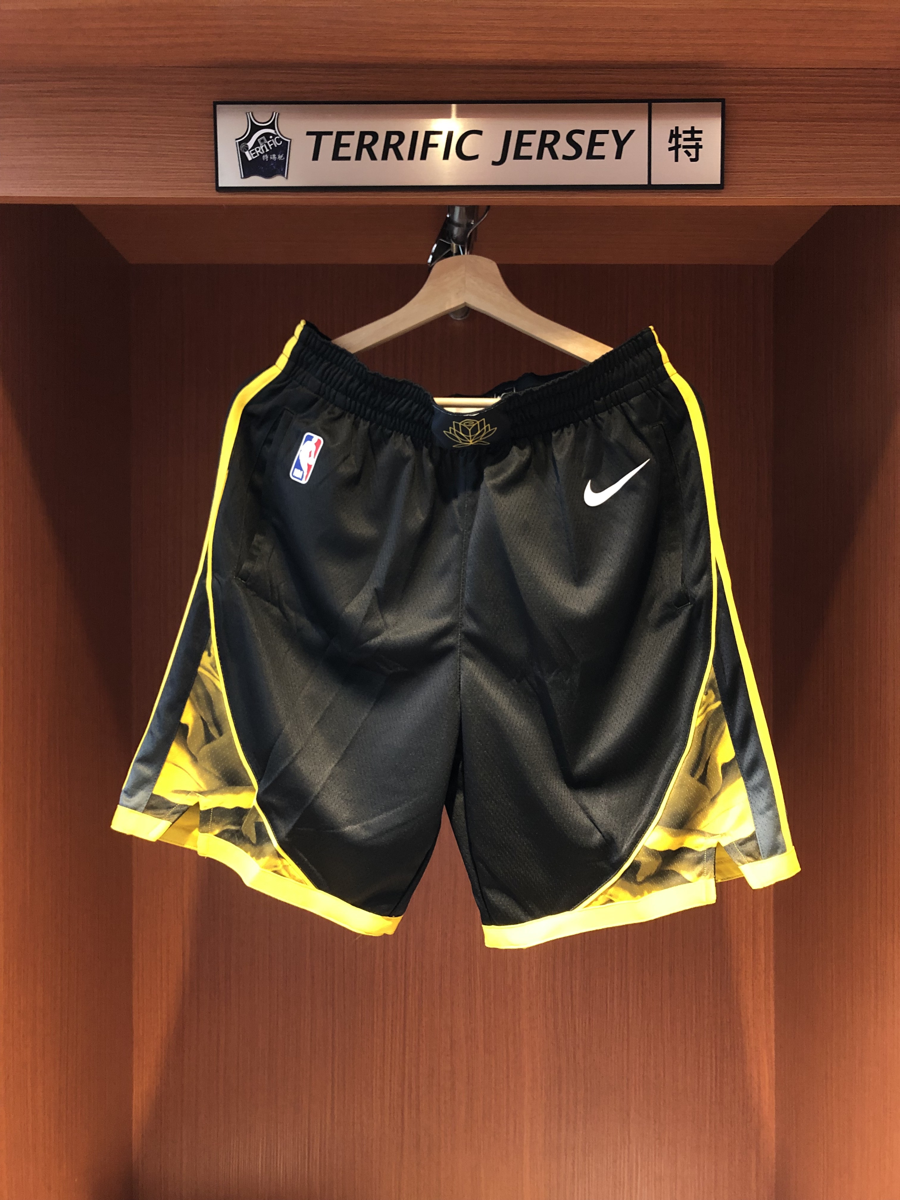 NBA球褲 Golden State Warriors 金州勇士城市球褲 City Nike Swingman Shorts 球迷版 有口袋 全新