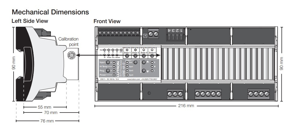 路創 QSNE-4A-D ENERGY SAVR 節點 QS 相位自適應燈具控制器