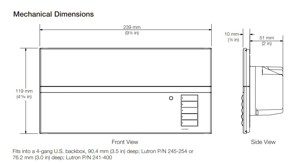 路創圖形 EYE® QS 無線控制單元（230 V 有限 434 MHZ）