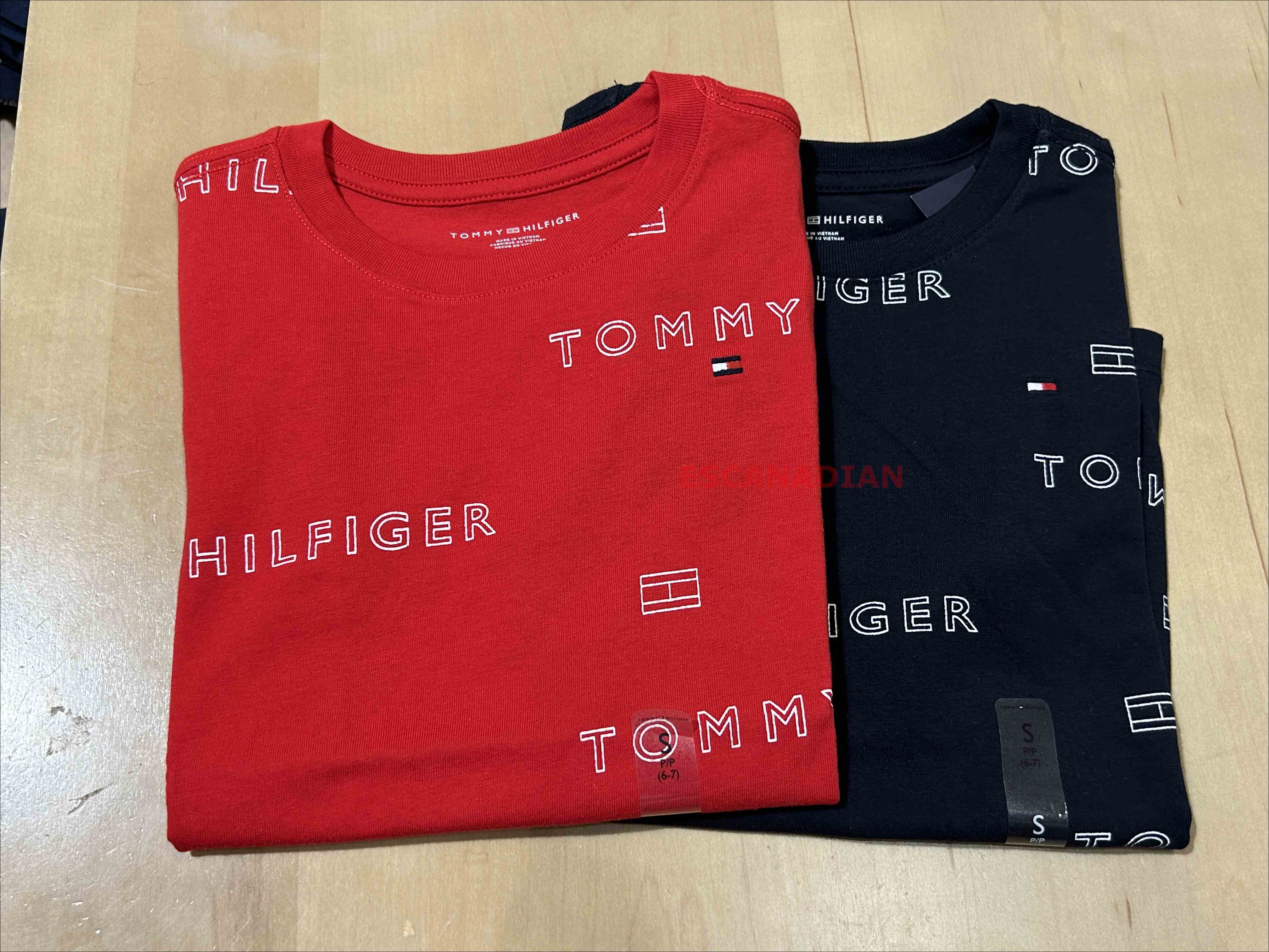 TOMMY 男大童 滿版字樣 短TEE (2色)