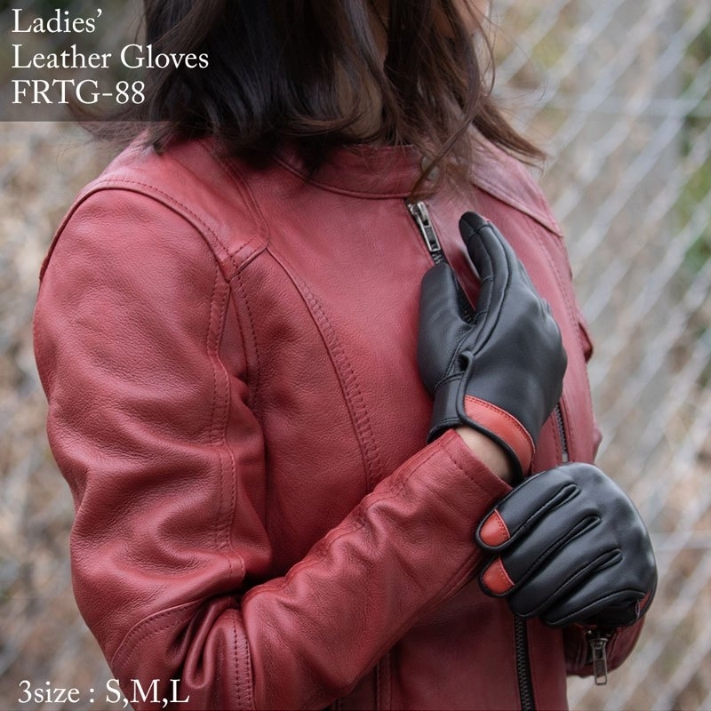 DEGNER FRTG-88 女版 黑象牙白 皮手套