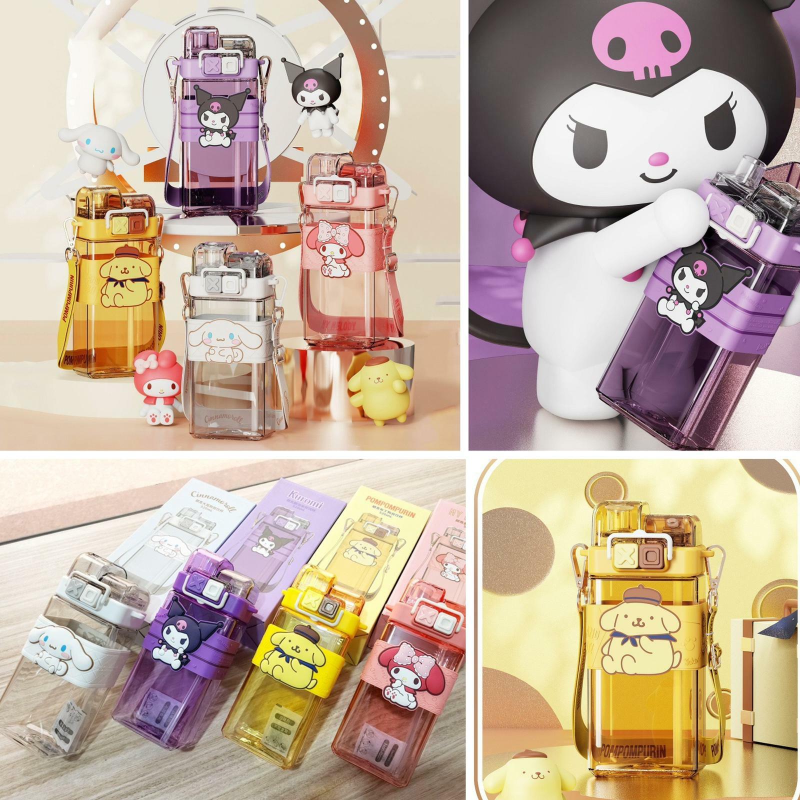 Sanrio 正版授權雙飲方形水樽 520ml [#SQ24040301]