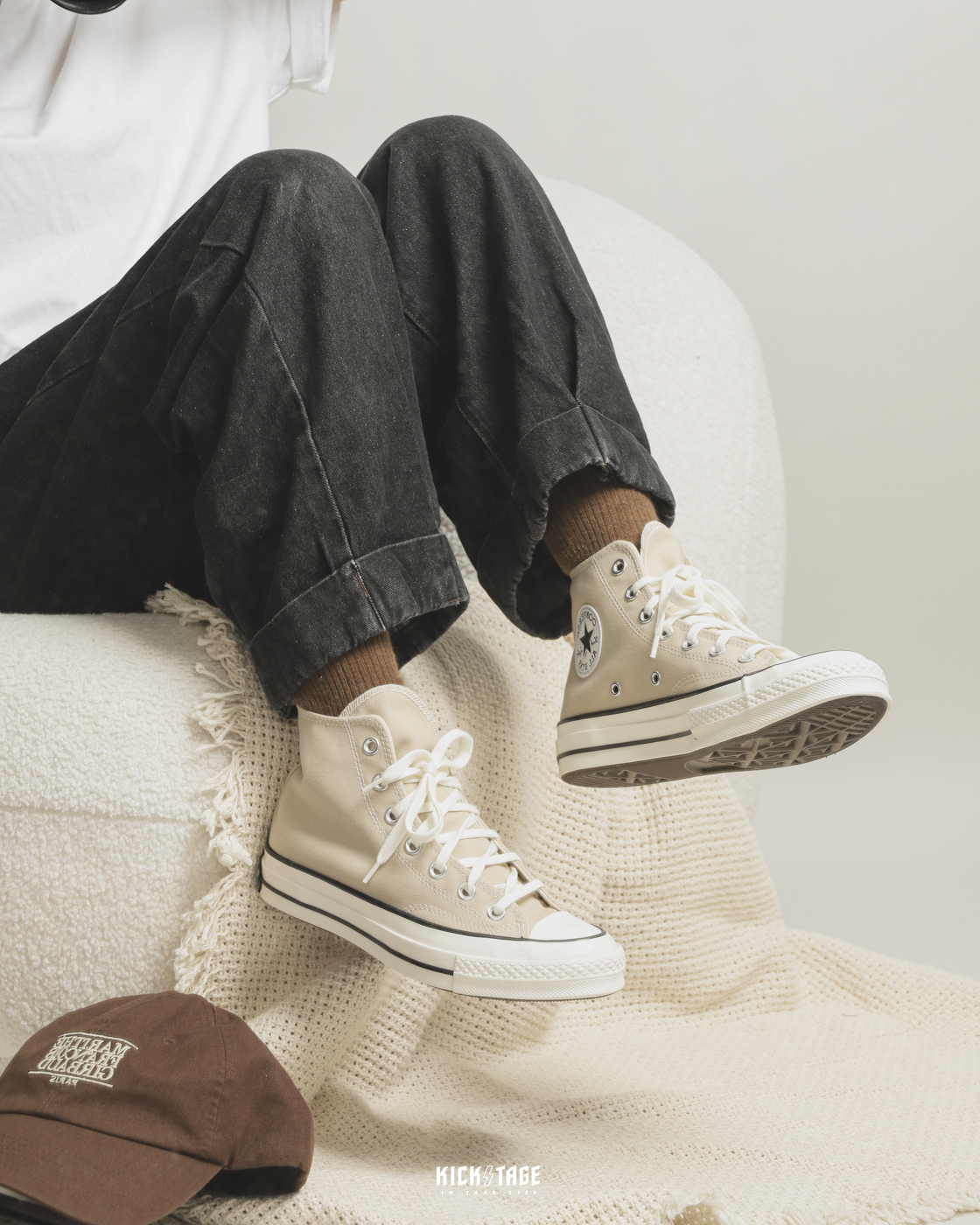 <特價，不退換> CONVERSE CHUCK 70 1970 HI 燕麥奶 奶茶色 高筒 休閒鞋 帆布鞋【A03446C】